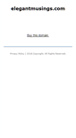 Mobile Screenshot of elegantmusings.com
