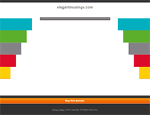 Tablet Screenshot of elegantmusings.com